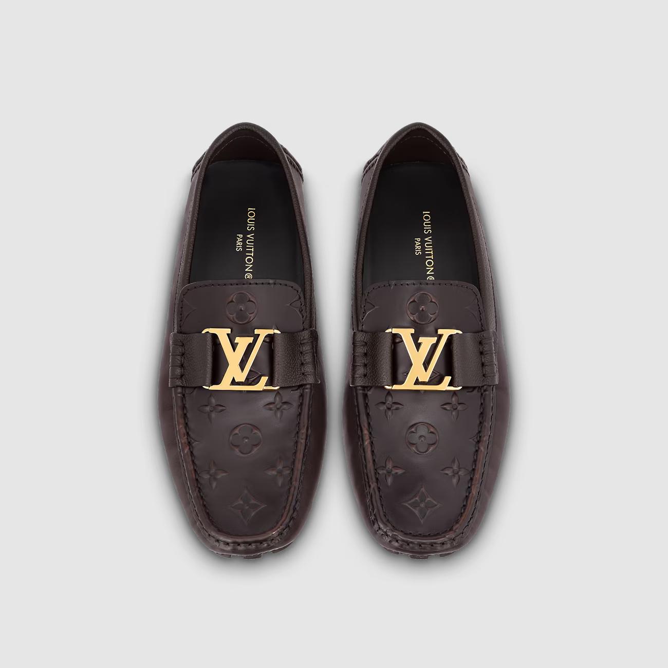 Giày Louis Vuitton Monte Carlo Moccasin Nam Nâu